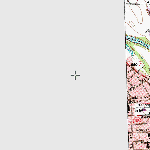 Topographic Map of Fountain Park, OH