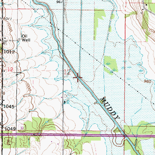 Topographic Map of Fox Run, OH