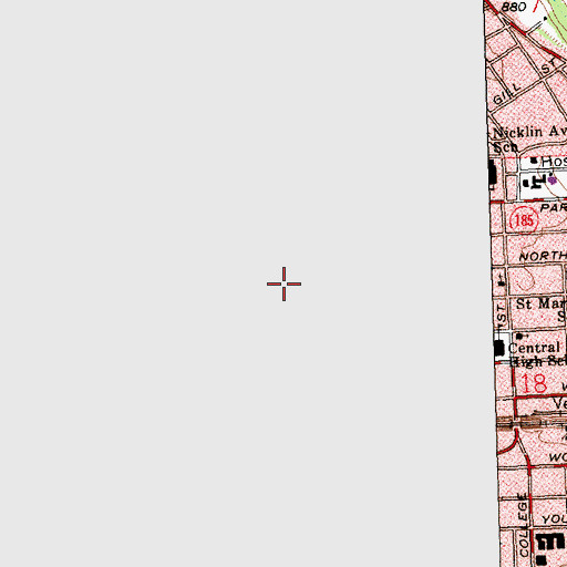 Topographic Map of Franz Pond, OH