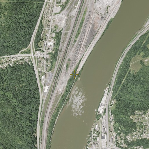 Aerial/Satellite Image of Georges Run, OH