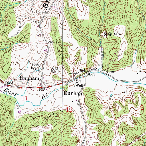 Topographic Map of Glendale Church (historical), OH