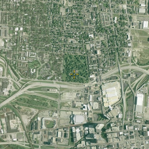 Aerial/Satellite Image of Goodale Park, OH