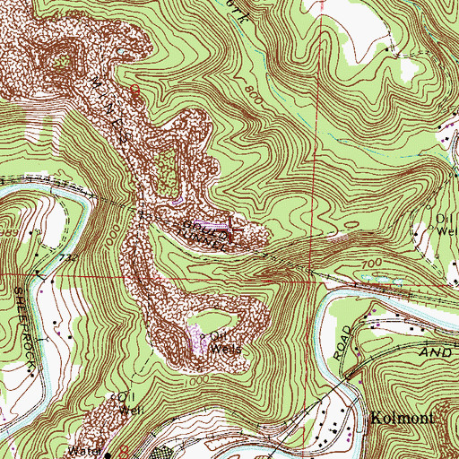 Topographic Map of Gould Tunnel, OH