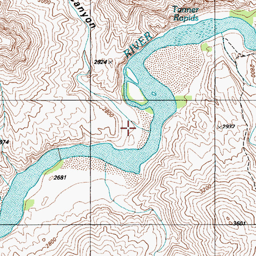 Topographic Map of Basalt Canyon, AZ