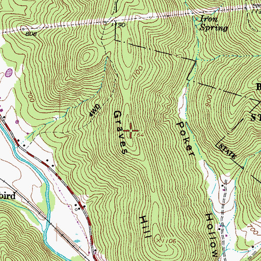 Topographic Map of Graves Hill, OH