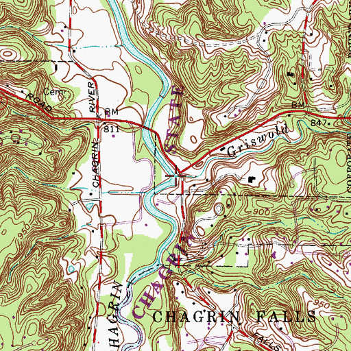 Topographic Map of Griswold Creek, OH