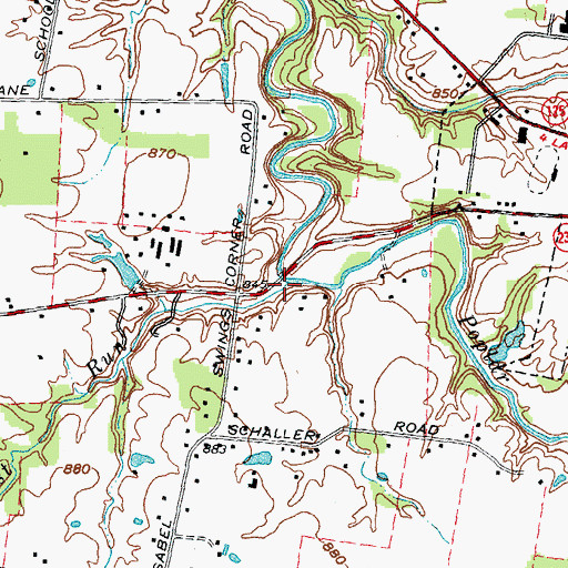 Topographic Map of Guest Run, OH