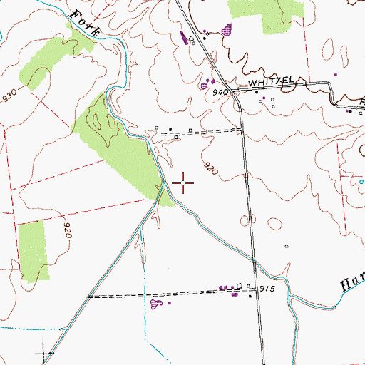 Topographic Map of Gum Run, OH