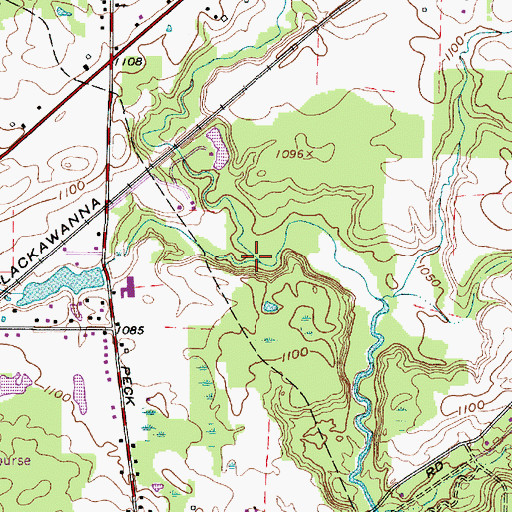 Topographic Map of Harmon Brook, OH