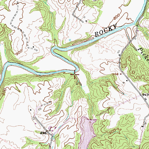 Topographic Map of Heads Branch, OH
