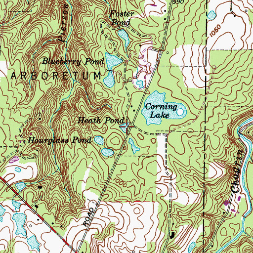Topographic Map of Heath Pond, OH