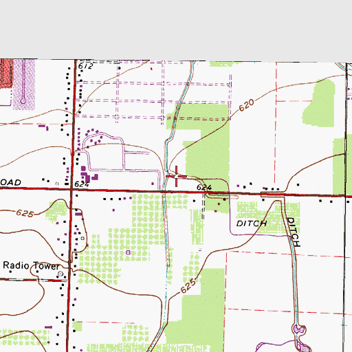 Topographic Map of Heider Ditch, OH