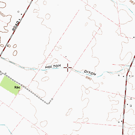 Topographic Map of Holton Ditch, OH