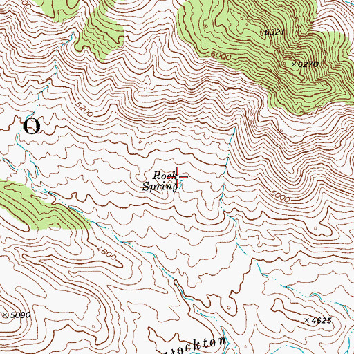 Topographic Map of Rock Spring, AZ
