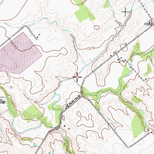Topographic Map of Indian Run, OH