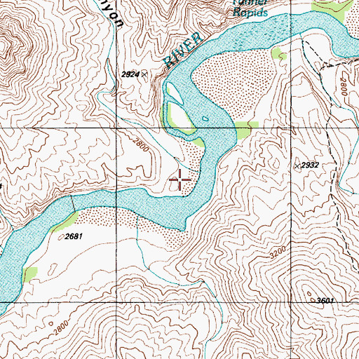 Topographic Map of Basalt Creek, AZ