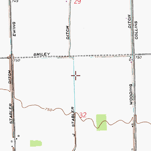 Topographic Map of J Stabler Ditch, OH