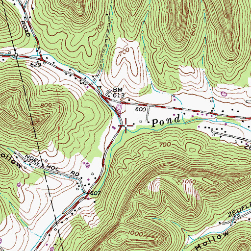 Topographic Map of Jacquays Run, OH