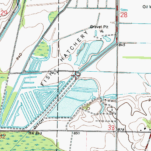 Topographic Map of Jennings Ditch, OH