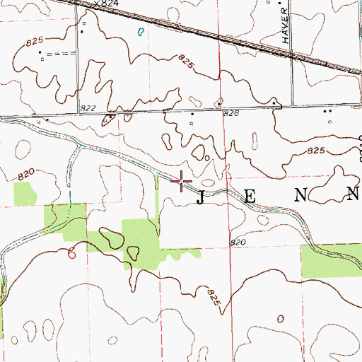 Topographic Map of Jennings Prairie Ditch, OH