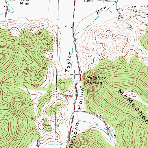 Topographic Map of Jimtown Hollow, OH