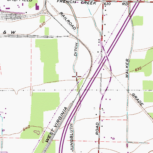 Topographic Map of Jungbluth Ditch, OH