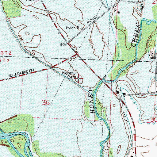 Topographic Map of Kepper Cemetery, OH
