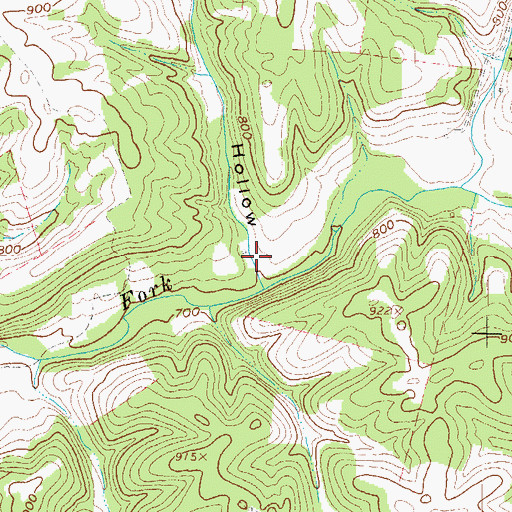 Topographic Map of Kirker Hollow, OH