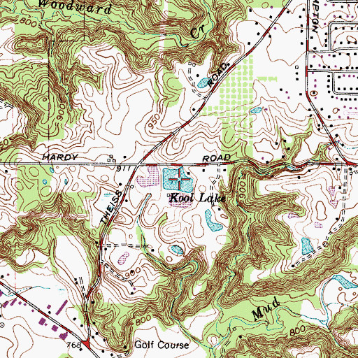 Topographic Map of Kool Lake, OH