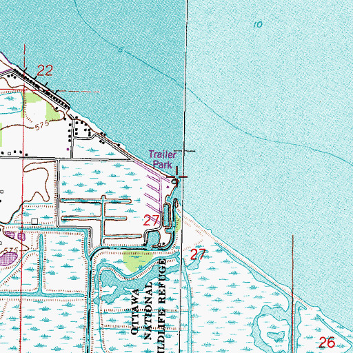 Topographic Map of Lacarpe Creek, OH
