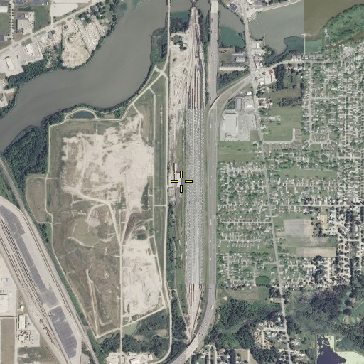 Aerial/Satellite Image of Lang Yard, OH