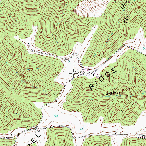 Topographic Map of Laurel Ridge, OH