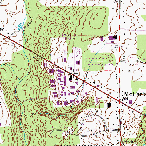 Topographic Map of Lighthouse for God Church, OH