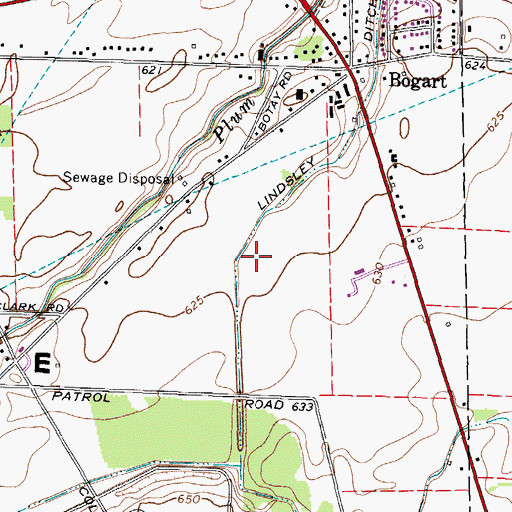 Topographic Map of Lindsley Ditch, OH