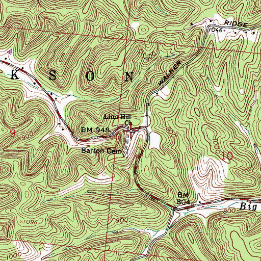 Topographic Map of Linn Hill Church, OH