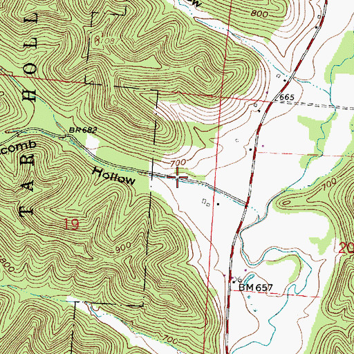 Topographic Map of Lipscomb Hollow, OH