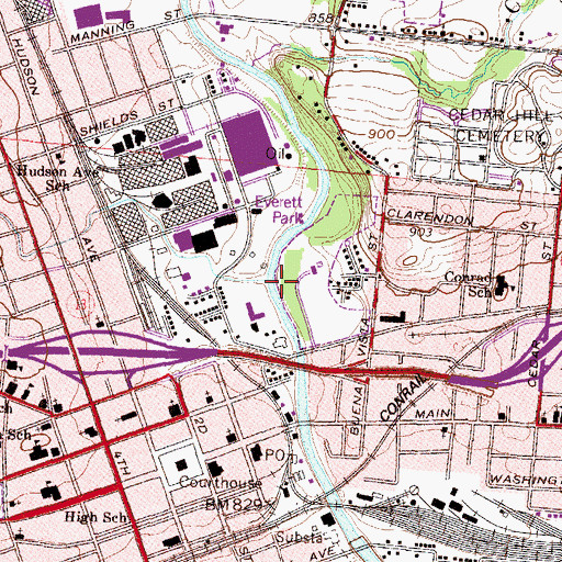 Topographic Map of Log Pond Run, OH