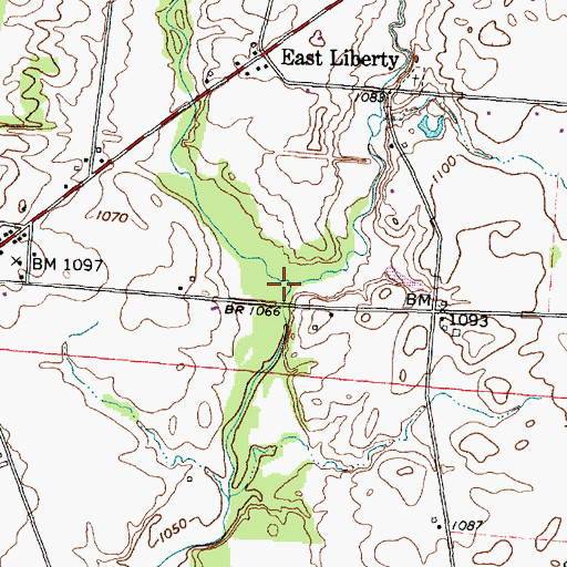 Topographic Map of Long Run, OH