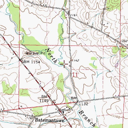 Topographic Map of Lost Run, OH