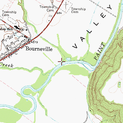Topographic Map of Lower Twin Creek, OH