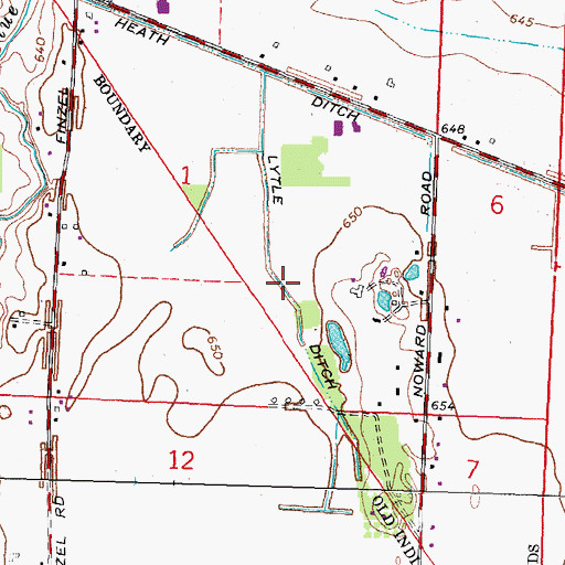 Topographic Map of Lytle Ditch, OH