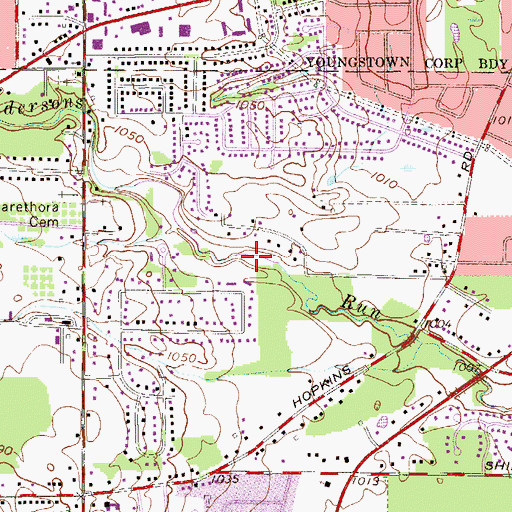 Topographic Map of Lake Macachee, OH