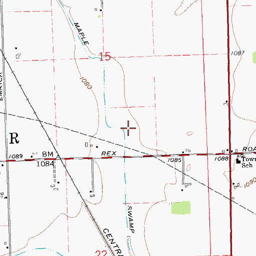 Topographic Map of Maple Swamp Ditch, OH