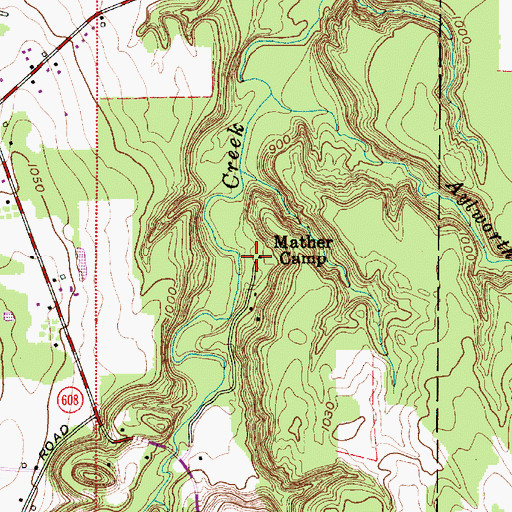 Topographic Map of Mather Camp, OH
