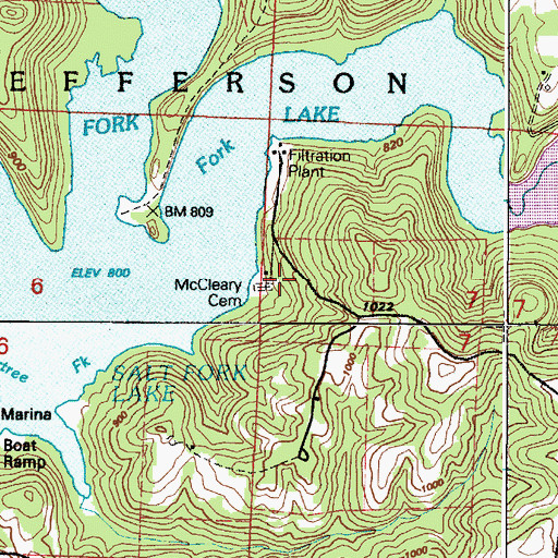 Topographic Map of McCleary Cemetery, OH