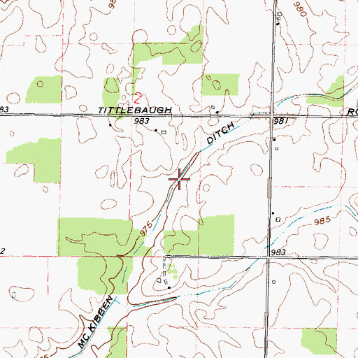 Topographic Map of McKibben Ditch, OH