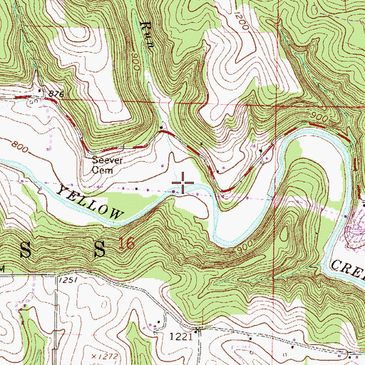 Topographic Map of McLain Run, OH