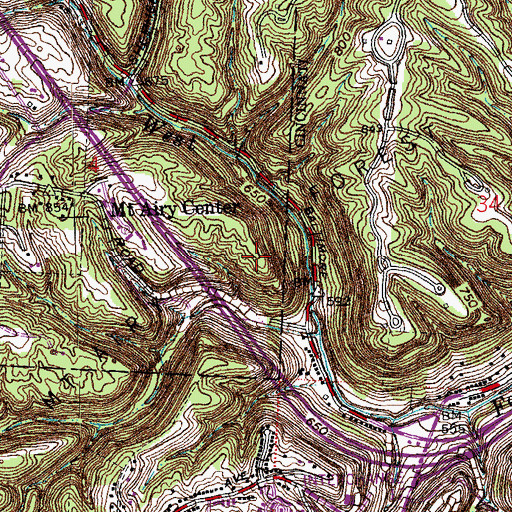 Topographic Map of Mount Airy Forest, OH