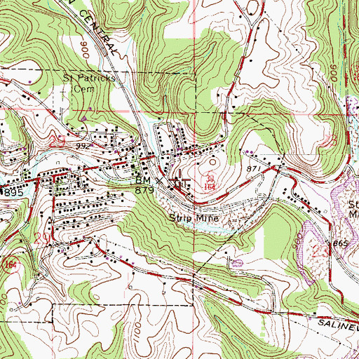 Topographic Map of Nancy Run, OH