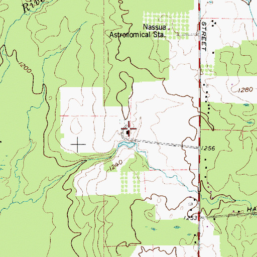 Topographic Map of Nassau Astronomical Station, OH